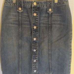 Armani Exchange Blue Denim Pencil Skirt